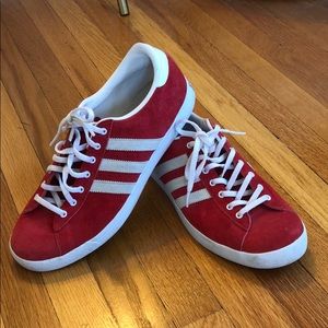 Adidas red “green star” shoes | men’s size 9.5